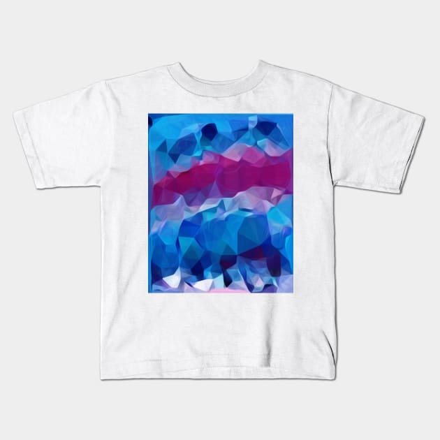 Cubist Ice Kids T-Shirt by Dturner29